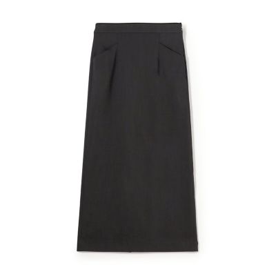 トリアセテートリネンストレッチ　タイトロングスカート