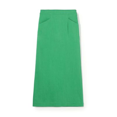 ＜maison TOMORROWLAND＞トリアセテートリネンストレッチ　タイトロングスカート