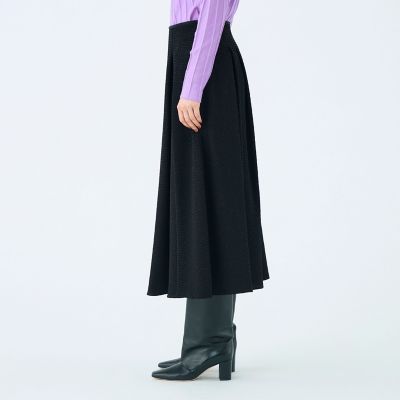 タグ付き新品★ボーダーズアットバルコニー サテン フレアスカート バックボーダー セール】【BORDERS at BALCONY/ボーダーズアットバルコニー】DENIM