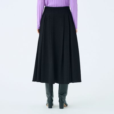 美品✨MAISON SPECIAL ボリューミータックフレアスカート36ブラック 美品✨MAISON SPECIAL ボリューミータックフレアスカート36ブラック