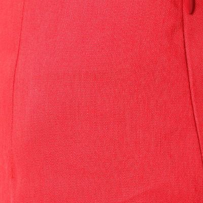 リネンレーヨンストレッチ　Ｉラインミディスカート