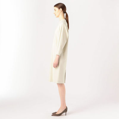 ストレッチポンチ クルーネックワンピース | maison TOMORROWLAND