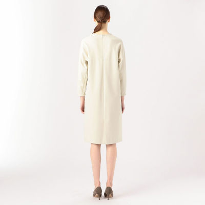 ストレッチポンチ クルーネックワンピース | maison TOMORROWLAND