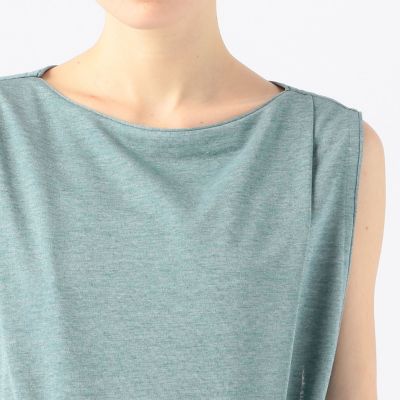 トゥモローランド　美品ラメジャージー ショルダータックワンピース　ベルト　ロング ラメジャージー ショルダータックワンピース | maison