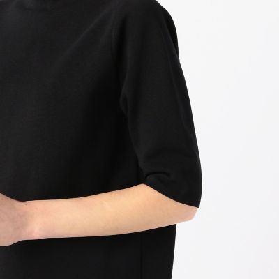 ポリエステルコットン バックパールボタンワンピース | maison