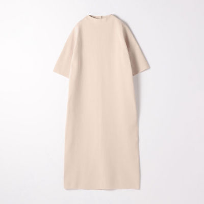 ポリエステルコットン バックパールボタンワンピース | maison
