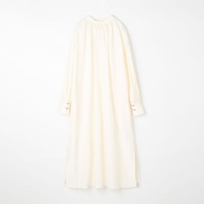 ＜maison TOMORROWLAND＞ハイブリッドタイプライター　ギャザーネックワンピース