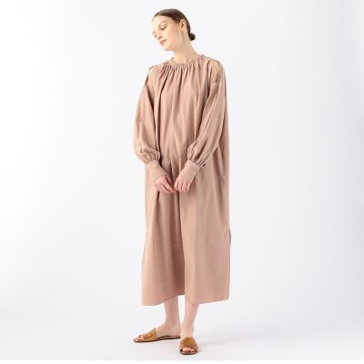 美品トゥモローランド ハイブリッドタイプライター ギャザーネックワンピース ハイブリッドタイプライター ギャザーネックワンピース | maison