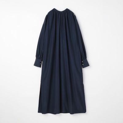 美品トゥモローランド ハイブリッドタイプライター ギャザーネックワンピース ハイブリッドタイプライター ギャザーネックワンピース | maison