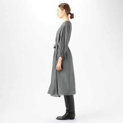 ポリエステル ウエストギャザーワンピース | maison TOMORROWLAND