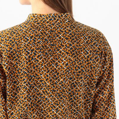 トゥモローランド　ボールジィ　スクエアメッシュプリントプリーツシャツワンピース 楽天市場】【SALE／40%OFF】スクエアメッシュプリント プリーツ