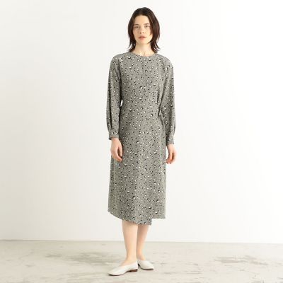 ブラッシュレオパードプリント アシンメトリーラップワンピース 三越伊勢丹オンラインストア 公式