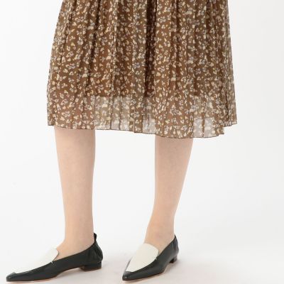 ☆トゥモローランド ランダムプリーツフラワープリントOP 美品