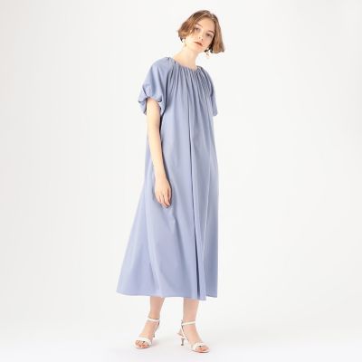 ミニレオパードプリント バルーンスリーブワンピース | maison