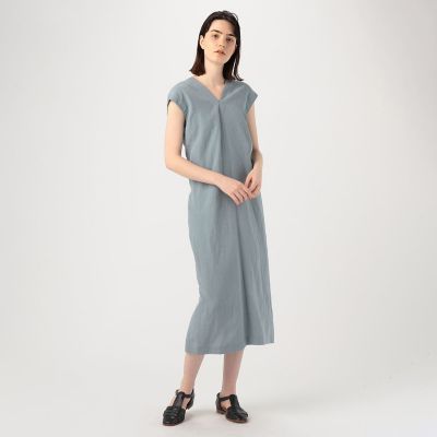 レーヨンリネンタンブラー バックタックワンピース | maison
