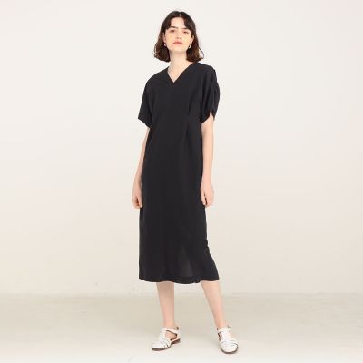 リネンコットンムーブ Vネックワンピース | maison