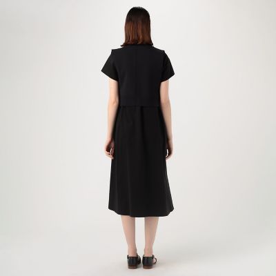 コットンニットコンビ レイヤードワンピース | maison TOMORROWLAND