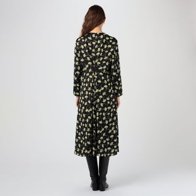 パトリニアプリント　バックタックワンピース パトリニアプリント バックタックワンピース | maison TOMORROWLAND