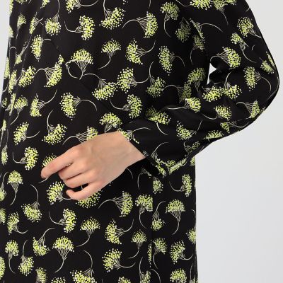 パトリニアプリント バックタックワンピース | maison TOMORROWLAND