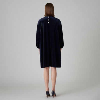 ストレッチベロア ボリュームスリーブワンピース | maison