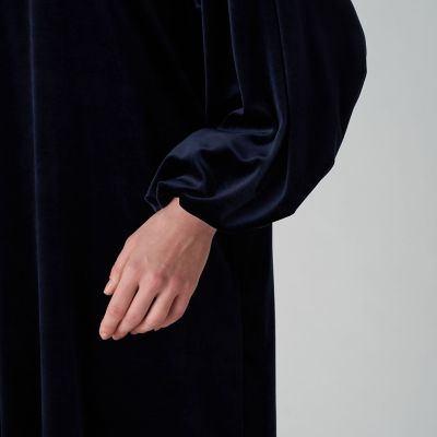 ストレッチベロア ボリュームスリーブワンピース | maison