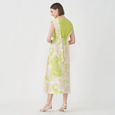 ストロボフラワープリント サロペットワンピース | maison