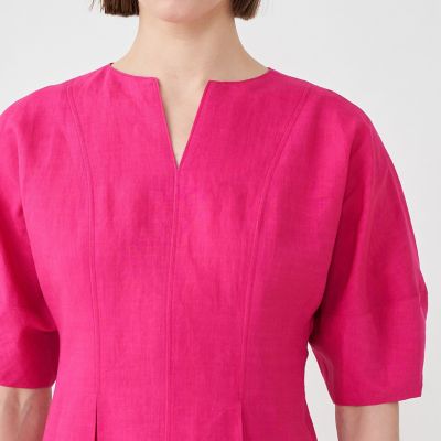 リネンコットンムーブ ウエストタックワンピース | maison