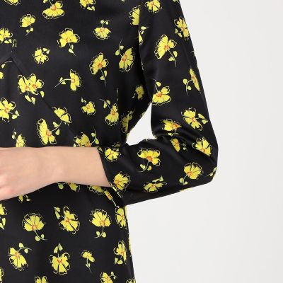 新品タグく付きBALLSEY ピコティプリント バックタックワンピース ピコティプリント バックタックワンピース | maison