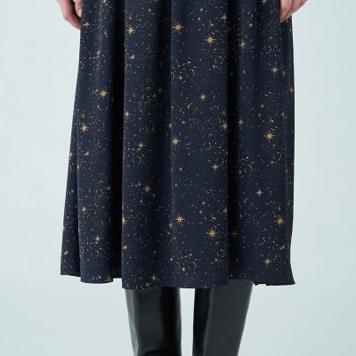 極美品✨ボールジィ ルミナスプリント シャーリングワンピース 36 BALLSEY（ボールジィ）の「ルミナスプリント シャーリングワンピース