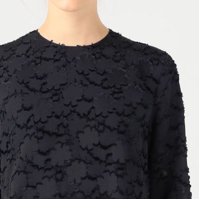 マーガレットカットジャカード　フレアギャザーワンピース