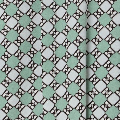 ＢＢダイアゴナルプリント　ウエストタックフレアワンピース