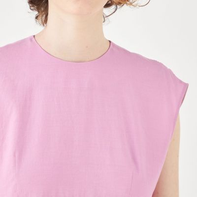 Ballsey リネンコットンムーブ ティアードワンピース34 トゥモローランド リネンコットンムーブ フレンチスリーブティアードワンピース