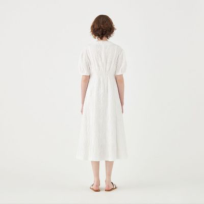 美品✨ボールジィ 24SS フラワージャカード マーメイドワンピース 36 黒 Ballsey ワンピース フラワージャカード マーメイドワンピース