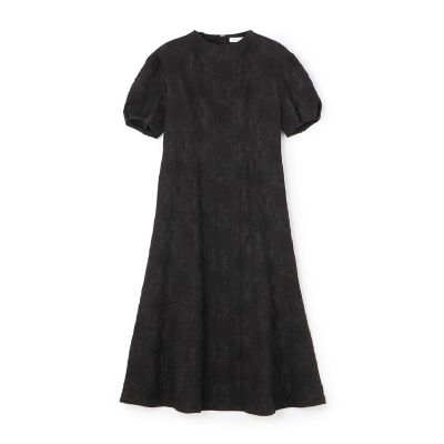 美品✨ボールジィ 24SS フラワージャカード マーメイドワンピース 36 黒 フラワージャカード マーメイドワンピース | maison TOMORROWLAND