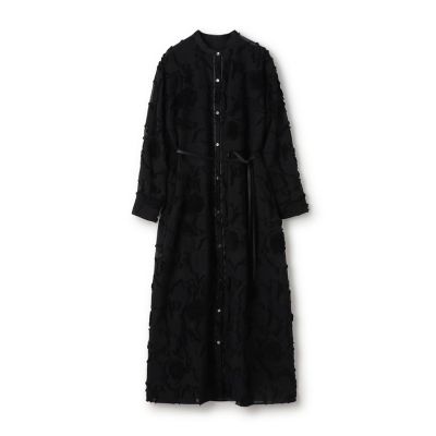 ＜maison TOMORROWLAND＞フラッフィージャカード　ロングシャツワンピース