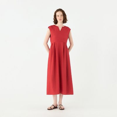 【予約商品７月中旬以降順次お届け】ライトクリアスラブ　バックリボンワンピース