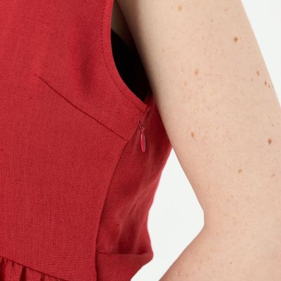 【予約商品７月中旬以降順次お届け】ライトクリアスラブ　バックリボンワンピース