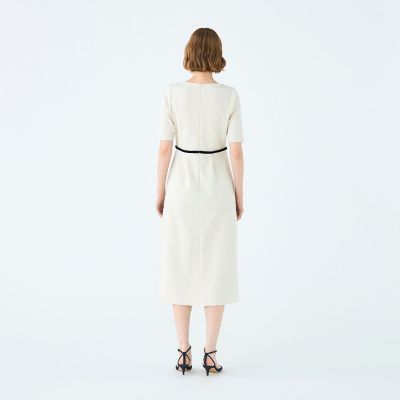 TOMORROWLAND アセテートナイロンミラノリブ ハイウエストワンピース TOMORROWLAND アセテートナイロンミラノリブ ハイウエストワンピース