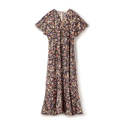 maison TOMORROWLAND/メゾン トゥモローランド フィールドフラワープリント　カシュクールワンピース