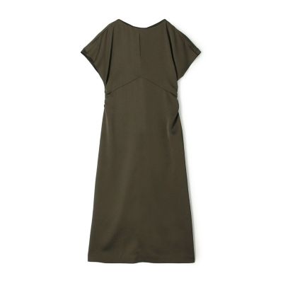 ＜maison TOMORROWLAND＞グレースサテン　ギャザーワンピース