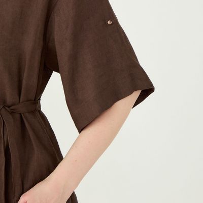 タンドゥルリネン Aラインスキッパーワンピース | maison