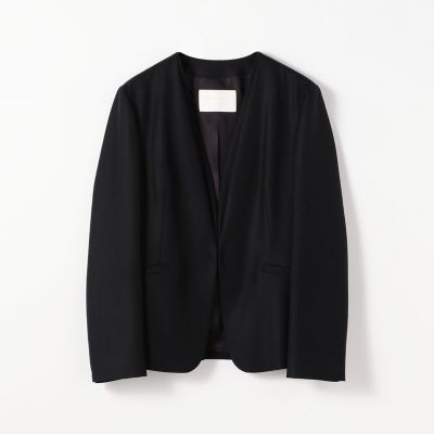 ウールサキソニー ノーカラージャケット | maison TOMORROWLAND/メゾン