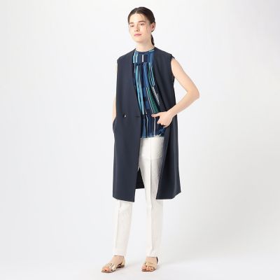 ＜maison TOMORROWLAND＞ニットジョーゼット　ロングジレ