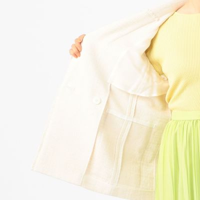 スラブヤーンツイード ダブルブレストジャケット | maison