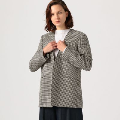 ＜maison TOMORROWLAND＞ＤＯＲＭＥＵＩＬ×Ｂａｌｌｓｅｙ　リネンウール　ノーカラージャケット