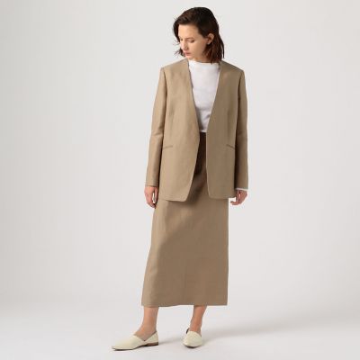 ＤＯＲＭＥＵＩＬ×Ｂａｌｌｓｅｙ　リネンウール　ノーカラージャケット