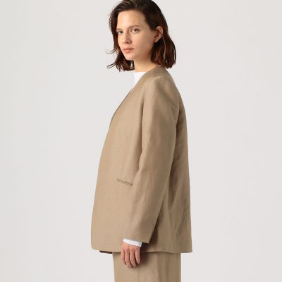 ＤＯＲＭＥＵＩＬ×Ｂａｌｌｓｅｙ　リネンウール　ノーカラージャケット