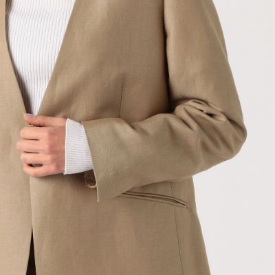 ＤＯＲＭＥＵＩＬ×Ｂａｌｌｓｅｙ　リネンウール　ノーカラージャケット