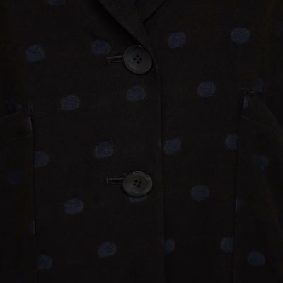 ジャカードドット　ピークドラペルジャケット