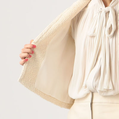 ツイストループツイード ノーカラージャケット | maison TOMORROWLAND